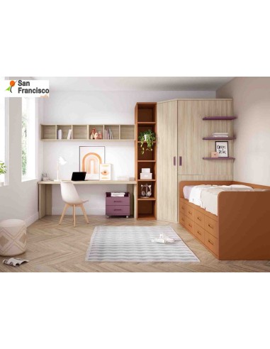 Comprar camas y compactos juveniles baratos - Muebles San Francisco