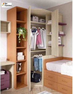 Comprar camas y compactos juveniles baratos - Muebles San Francisco 2