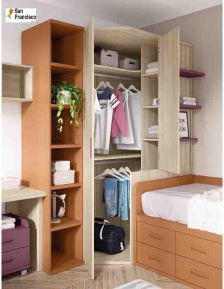 Comprar camas y compactos juveniles baratos - Muebles San Francisco