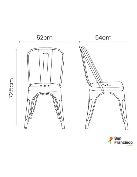 Silla Industrial Gris