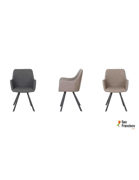 Silla de comedor con Brazo Tapizado diseñoModerno