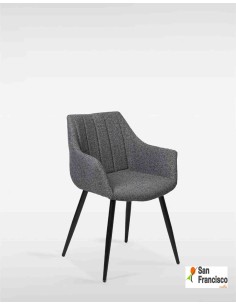 Silla acabado Microfibra Marrón Avellana 2