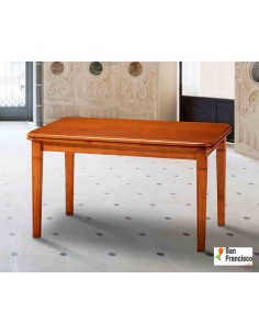Mesa de comedor de estilo clásico de sólo 120x80cm y extensible a 220x80cm