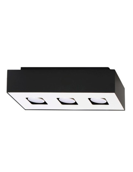 Lámpara de techo MONO 3 negra