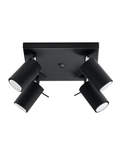 Plafón RING 4 negro