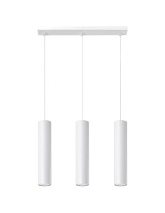 Lámpara colgante LAGOS 3L blanca