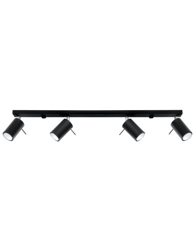 Plafón RING 4L negro