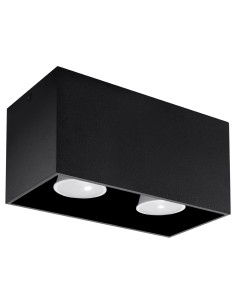 Plafón QUAD negro