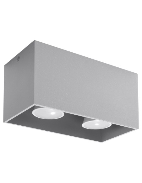 Lámpara de techo QUAD gris