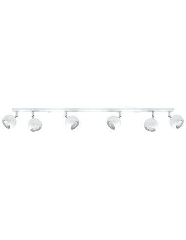 Lámpara de techo OCULARE 6L blanca