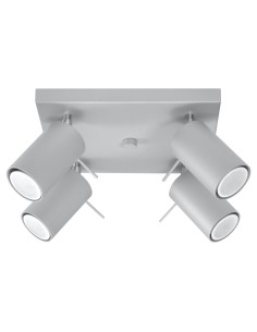 Lámpara de techo RING 4 gris