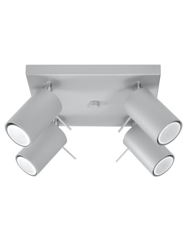 Lámpara de techo RING 4 gris