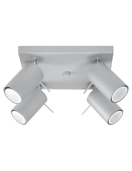 Lámpara de techo RING 4 gris