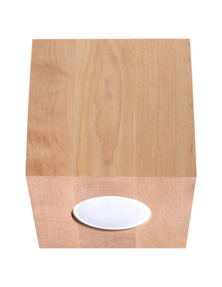 Lámpara de techo QUAD madera natural