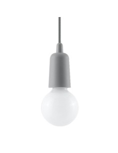 Lámpara colgante DIEGO 1 gris