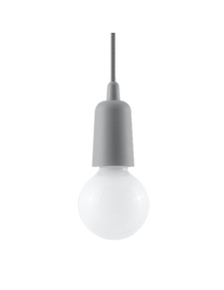 Lámpara colgante DIEGO 1 gris