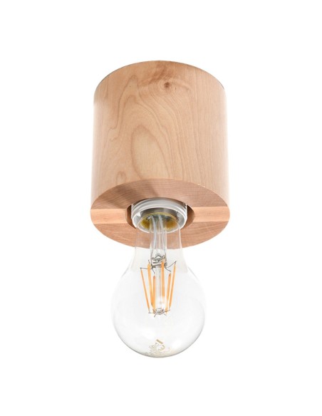 Lámpara de techo SALGADO madera natural