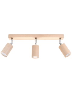 Lámpara de techo BERG 3 madera natural