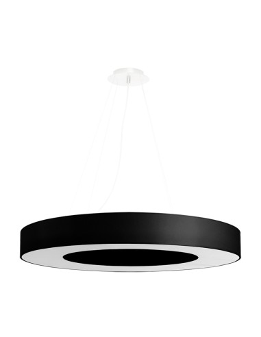 Lámpara SATURNO SLIM 70 negra
