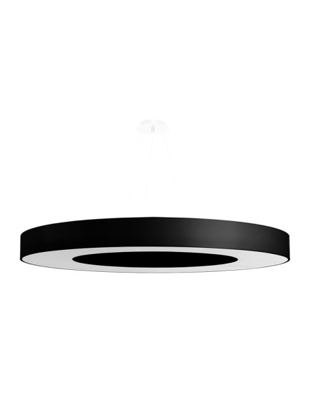 Lámpara SATURNO SLIM 90 negra