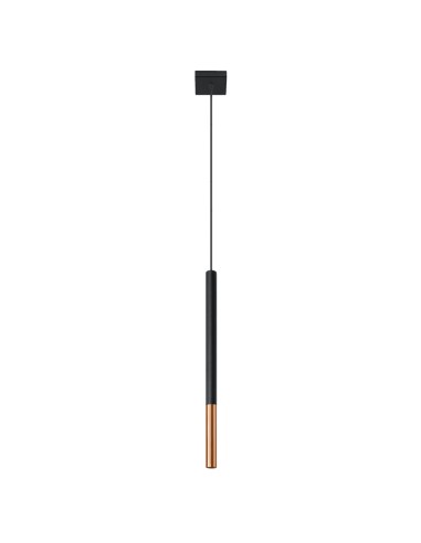 Lámpara colgante MOZAICA 1 negro/cobre