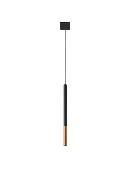 Lámpara colgante MOZAICA 1 negro/cobre