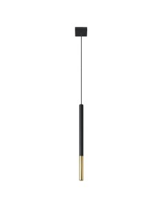 Lámpara colgante MOZAICA 1 negro/dorado