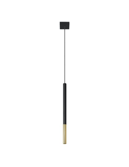 Lámpara colgante MOZAICA 1 negro/dorado