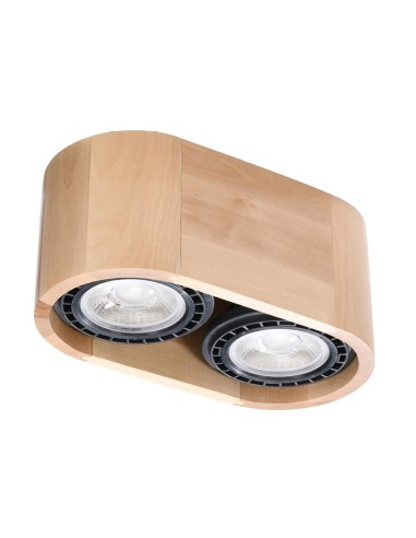 Lámpara de techo BASIC 2 madera natural