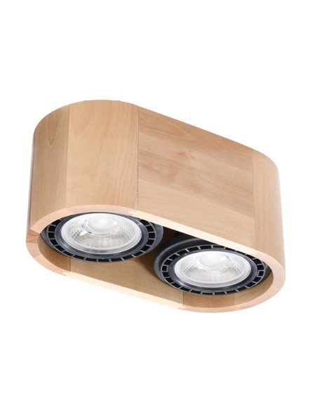 Lámpara de techo BASIC 2 madera natural