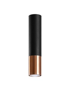 Lámpara de techo LOOPEZ negro/cobre