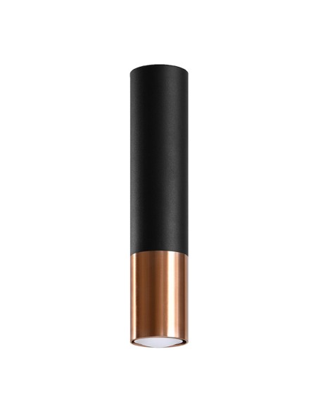 Lámpara de techo LOOPEZ negro/cobre