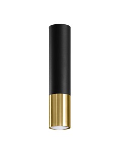 Lámpara de techo LOOPEZ negro/dorado