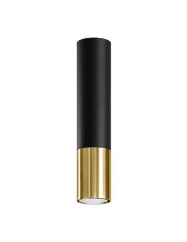 Lámpara de techo LOOPEZ negro/dorado