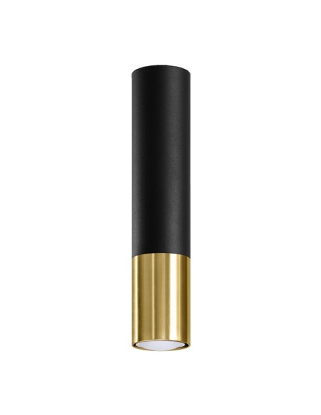 Lámpara de techo LOOPEZ negro/dorado