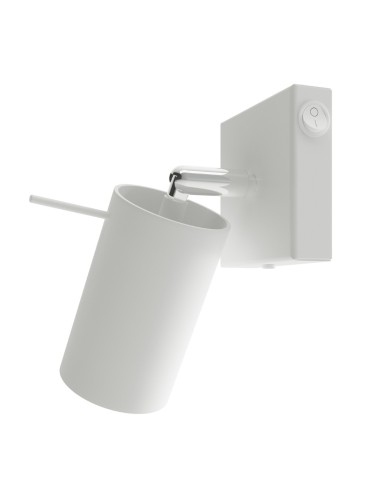 Aplique RING blanco con interruptor