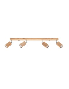 Lámpara de techo BERG 4 madera natural