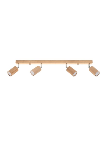 Lámpara de techo BERG 4 madera natural