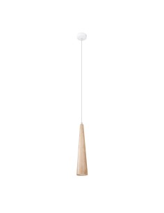 Lámpara colgante SULA 1 madera natural