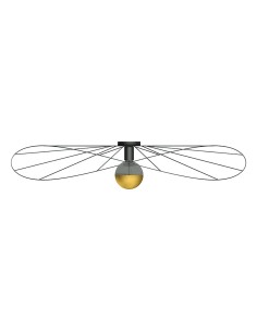 Aplique / Plafón ESKOLA 110 negro