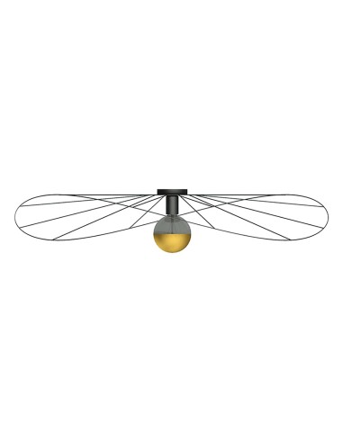 Aplique / Plafón ESKOLA 110 negro