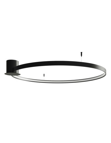 Plafón RIO 110 negro 3000K