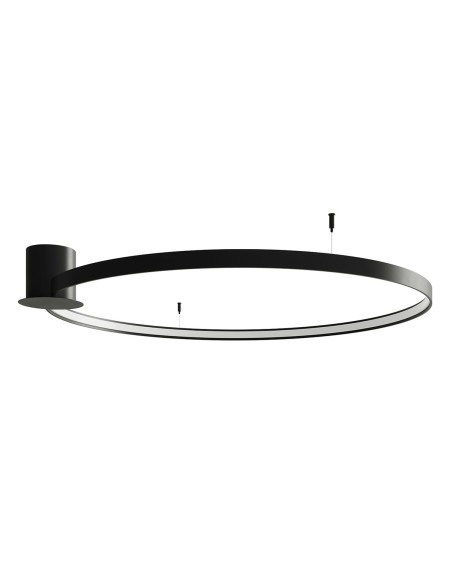 Plafón RIO 110 negro 4000K