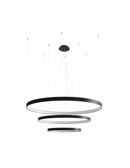 Lámpara RIO 3 55/78/110 LED negro 4000K