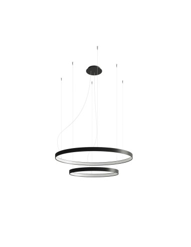 Araña RIO 2 55/78 negro LED 4000K