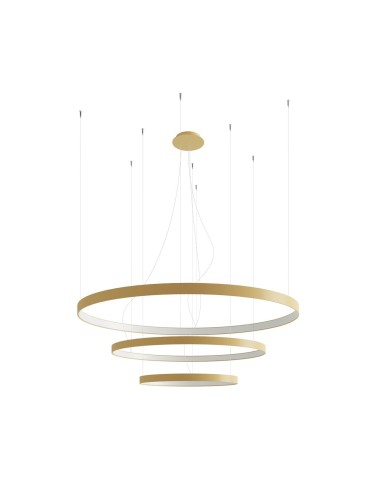 Lámpara RIO 3 55/78/110 dorada LED 4000K