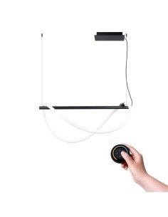 Lámpara colgante GALAKSE 84 negro LED 2700-6500K