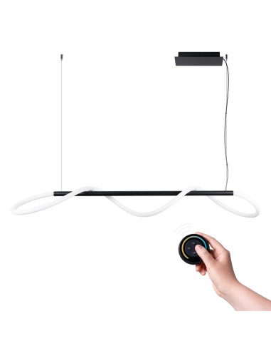 Lámpara colgante GALAKSE 148 negro LED 2700-6500K