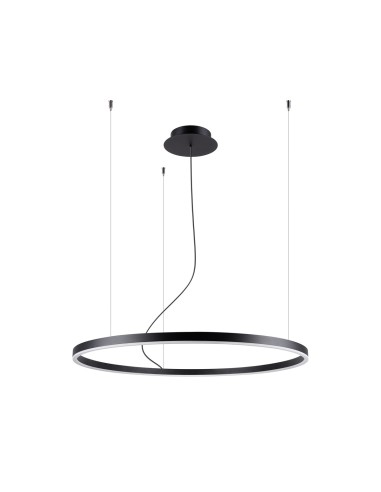 Araña ODA 80 negro LED 3000K