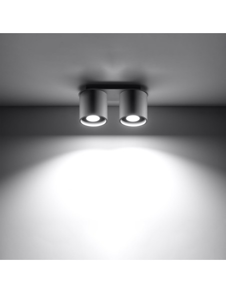 Lámpara de techo ORBIS 2 gris